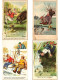 Delcampe - FISHING HUMOR COMIC, 25 Old Postcards Pre-1960 (L6207) - Collections & Lots