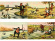 HUNTING FISHING HUMOR COMIC, 33 Old Postcards Pre-1950 (L6206) - Collections & Lots