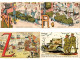 MILITARY HUMOR, 300 Old Postcards Mostly Pre-1950 (L6201) - Collezioni E Lotti