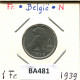 1 FRANC 1939 BELGIE-BELGIQUE BÉLGICA BELGIUM Moneda #BA481.E - 1 Franc