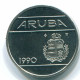 25 CENTS 1990 ARUBA (NÉERLANDAIS NETHERLANDS) Nickel Colonial Pièce #S13637.F - Aruba