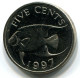 5 CENT 1997 BERMUDA Coin UNC #W11285.U - Bermudes