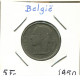 5 FRANCS 1950 DUTCH Text BELGIEN BELGIUM Münze #BA578.D - 5 Franc