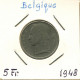 5 FRANCS 1948 Französisch Text BELGIEN BELGIUM Münze #BA575.D - 5 Franc