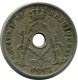25 CENTIMES 1913 Französisch Text BELGIEN BELGIUM Münze #AW981.D - 25 Cents