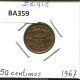 50 CENTIMES 1967 DUTCH Text BELGIEN BELGIUM Münze #BA359.D - 50 Centimes