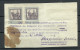 HUNGARY O 1922, 2 Revenue Stamps From Year 1914, Used On Document Piece - Revenue Stamps