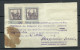 HUNGARY O 1922, 2 Revenue Stamps From Year 1914, Used On Document Piece - Steuermarken