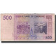 Billet, Zimbabwe, 500 Dollars, 2007, KM:70, TB - Zimbabwe