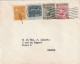 Delcampe - CUBA 4 Lettres Années 50 Pour La France Affranchissements Divers - Storia Postale