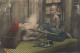 Hand Colored Opium Smoker With Kid In Indochina Drug Addict . Drogue . Doux Reves Texte Verso - Asia