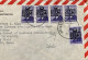 TURKEY-1956, COVER USED TO USA, PRESIDENT INONU, OVERPRINTED, RESMI WAVY BAR,STAR & CRESCENT, 5 STAMP OFFICIAL, SERVICE, - Briefe U. Dokumente