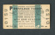Ticket De Métro De Londres Royaume-Uni 1956 "Privilege Ticket - London Bridge" Edmondson Ticket - Europa
