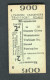 Ticket De Métro Londres Royaume-Uni 1933 "Monument - London Passenger Transport Board" Edmondson Ticket - Europe