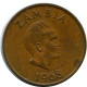 2 NGWEE 1968 ZAMBIA Moneda #AP966.E - Zambie
