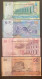 Tunisie Tunisia 5 10 20 50 Dinars Complete Set UNC - Tunisie