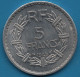 FRANCE 5 FRANCS 1945 Lavrillier F. 339/3 - KM#888b.1 - 9 Ouvert - 5 Francs