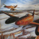 German WW1 Jet Fighters Oil Painting - 1939-45