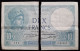 Billet De 10 F FRANCS - AN.12.11. 1926   - "Minerve" - N° 7623 724 - Z30493 - (endommagé Coupé En Deux ) - 10 F 1916-1942 ''Minerve''