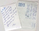 #68 Traveled Envelope And Postcard Rosa Cyrillic Manuscript Bulgaria 1980 - Local Mail - Covers & Documents