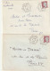 FRANCE 2 Lettres CHATILLON SUR INDRE CP 5 ET 6 CAR POSTAL Marianne De Decaris - 1960 Marianna Di Decaris