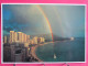 Visuel Très Peu Courant - USA - Hawaii - Waikiki Beach - Rainbow - R/verso - Honolulu