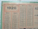 CALENDRIER 1926 POSTES & TELEGRAPHES Cartonné, Chasse à Courre, éphéméride Chasseur Cheval PTT Facteur Etrennes - Grossformat : 1921-40