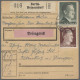Deutsches Reich - 3. Reich: 1933-1943, Sammlung Von Etwa 350 Frankierten Paketka - Cartas & Documentos