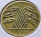 Germany - Weimarer Republik - 1926 - KM 39 - 5 Reichspfennig - Mint F / Stuttgart - VF - Look Scans - 5 Rentenpfennig & 5 Reichspfennig