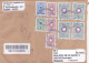 COAT OF ARMS, FINE STAMPS ON REGISTERED COVER, 2021, RUSSIA - Cartas & Documentos