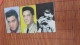 Elvis Presley 3 Phonecards (Mint,New) 2 Scans Rare - Personnages