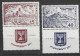 ISRAEL ISRAELE Israel 1951 3rd Anniv. Of The State Y.T. 43/44 ** Mint MNH** - Postfris  - Neuf -  - Nuovi (con Tab)