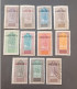 FRANCE COLONIE HAUTE VOLTA 1920 TUAREG OVERPRINT HAUTE VOLTA CAT YVERT N 1-2-3-24-4-26-5-6-7-27-15 MNHL OBLITERE - Unused Stamps