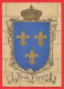 -- HERALDIQUE / CARTE ILLUSTREE / BLASON  ILE DE FRANCE  / BARRE - DAYEZ -- - Ile-de-France