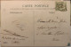 Belgique (voir Timbre Au Verso) - Un Baiser De CHATELET - Paillettes - Voyagé 1906 (2 Scans) Noémie Dulac Poste Aurillac - Châtelet