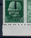 REPUBBLICA SOCIALE ITALIANA 1944 QUARTINA 25 C. VERDE  CON UN VALORE CON VARIETA' "TALIANA" INVECE DI "ITALIANA"  MNH/** - Propaganda Di Guerra