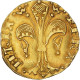 Monnaie, France, Jean II, Florin D'or, Montpellier, TB+, Or, Duplessy:346 - 1350-1364 John II The Good