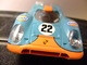 Delcampe - COCHE SCALEXTRIC PORSCHE 917 AZUL Y NARANJA 22 ALTAYA Reproduction De La Voiture Exin De 1972 - Massstab 1:32