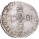 Monnaie, France, Henri III, 1/8 Ecu, 1589, Paris, TB+, Argent, Gadoury:485 - 1547-1559 Heinrich II.