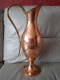 Grand Vase En Cuivre L. Lecellier Villedieu H 44 Cm 1111 G - Cuivres