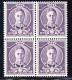 1517.GREAT BRITAIN.1937 KING GEORGE VI WATERLOW ESSAY IN VIOLET, MNH BLOCK OF 4. - Proeven & Herdruk