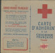 CARTE  CROIX ROUGE D' ADHERENT DE LUXEUIL ( HAUTE SAONE ) NON PLIEE DE 1947 LETTRE COVER - Rode Kruis