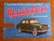 Buvard - Automobile, Voiture Peugeot 403 Immatriculée 403 EA 75 - Biscottes Heudebert - Macchina