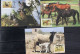 SUD SOUTH AFRICA AFRIQUE RSA 1990 FAUNA ANIMAL BREEDING ANIMALS COMPLETE SET MAXI MAXIMUM CARD - FDC