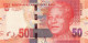 South Africa 50 Rand 2012 Unc, Without Omron Rings - Afrique Du Sud