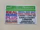 United Kingdom-(BTA029)-IDEAL HOME PLUS-(20units)-(60)-(111H01448)-price Cataloge0.50£-used+1card Prepiad Free - BT Werbezwecke