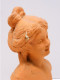 Delcampe - - JOLI BUSTE ART NOUVEAU JEUNE FILLE TERRE CUITE Non Signé COLLECTION Déco  E - Altri & Non Classificati