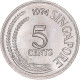 Monnaie, Singapour, 5 Cents, 1974 - Singapore