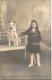 ENFANTS - Portrait - Jeune Fille - Chien - Carte Postale Ancienne - Ritratti