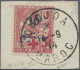 Morocco: 1914, Red Cross Surcharge (Oudjda Handstamp), 10c.+5c. On Mouchon 10c. - Brieven En Documenten